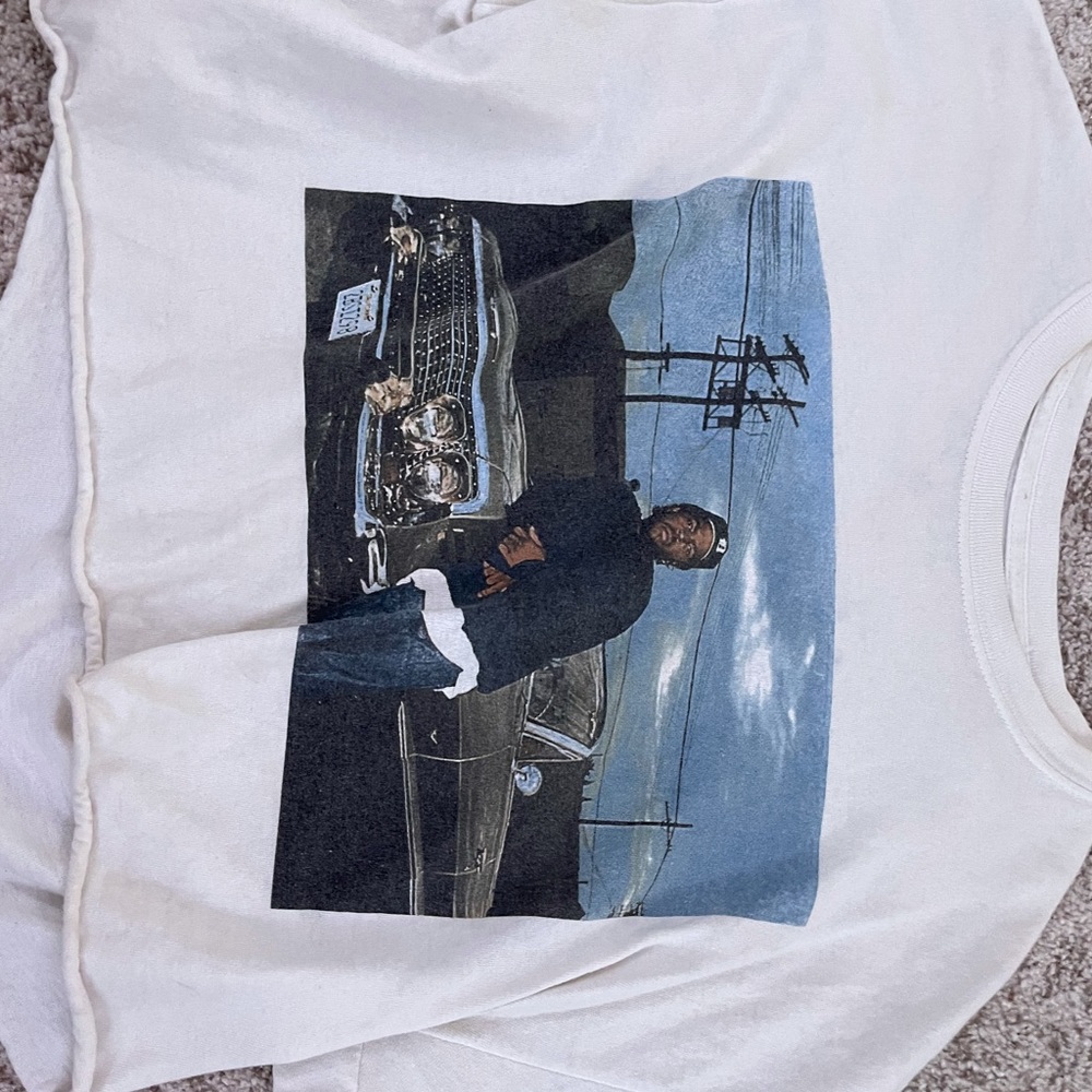 White Ice Cube crop top